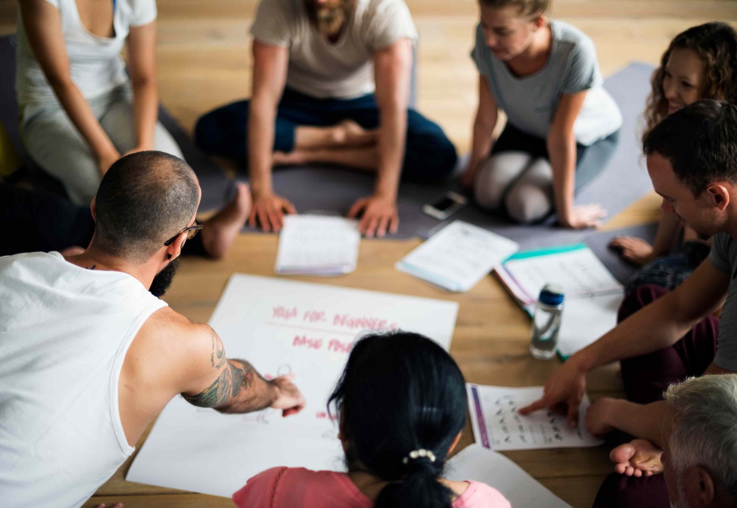 yoga class concept